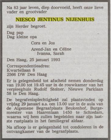 niesco jentinus nijenhuis in 1993.